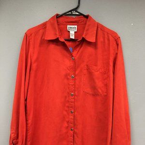 Orange Chico's Button Down Long Sleeve